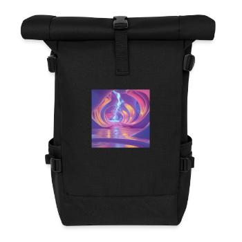Fantasy Designs - Rolltop Rucksack - Schwarz - Vorne