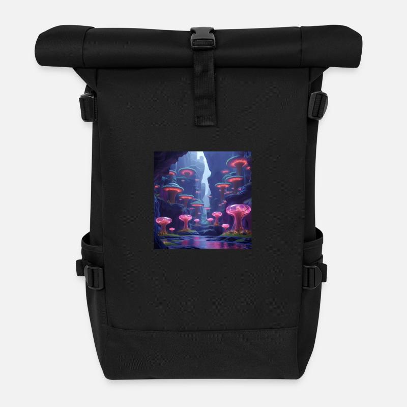 Fantasy Designs - Rolltop Rucksack - Schwarz