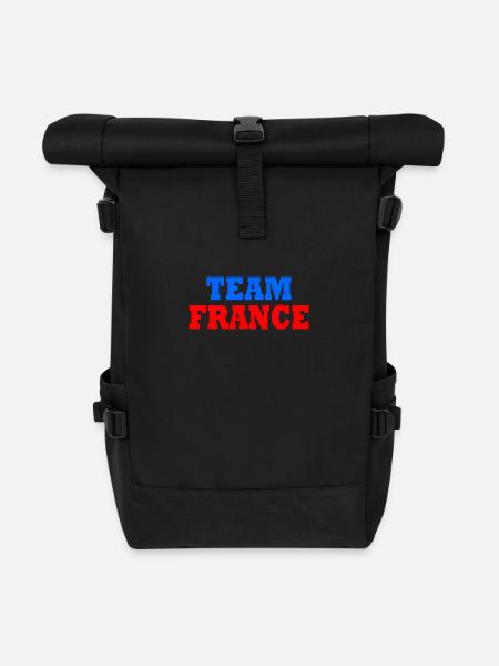 Frankreich - Rolltop Rucksack - Schwarz