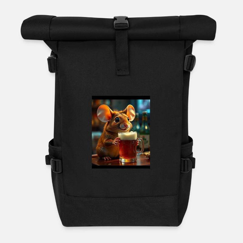 Didimaus69 - Sac à dos roll top - noir