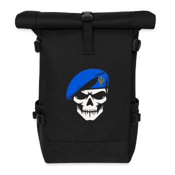 Military caller - Roll Top Backpack - black - Front