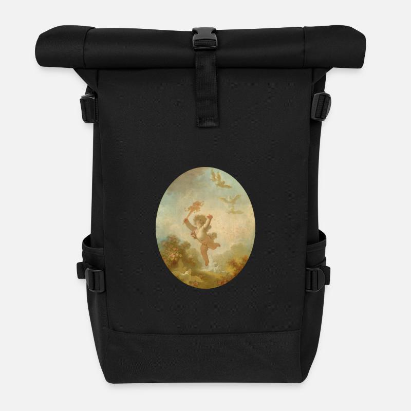Liebe als Torheit - Rolltop Rucksack - Schwarz