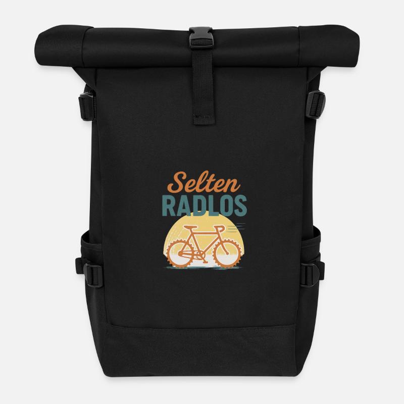 Selten ratlos - Rolltop Rucksack - Schwarz