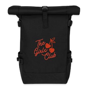 Le scénario de cerises du Girls Club - Sac à dos roll top - noir - Devant