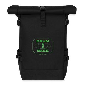 Drum And Bass Cyber DNB - Roll Top Backpack - black - Front