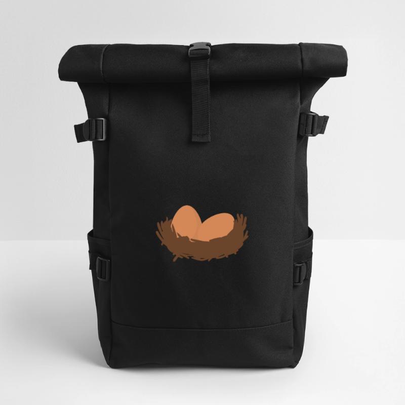 Eggs Nest Egg Easter Roll Top Backpack