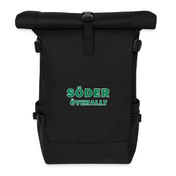 South Everywhere Textgrafiken - Rolltop Rucksack - Schwarz - Vorne