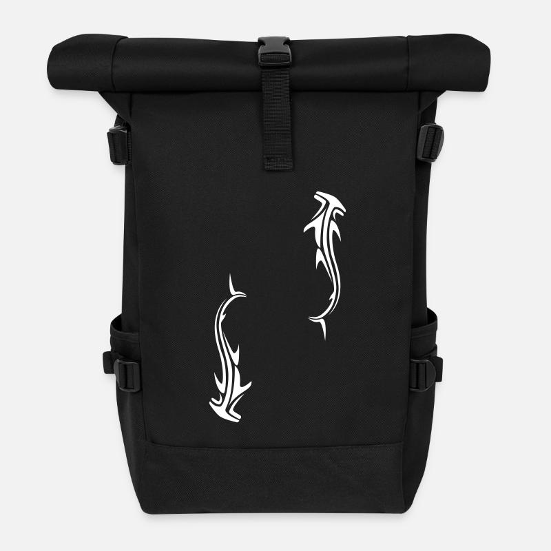 hammer_shark_06 - Sac à dos roll top - noir