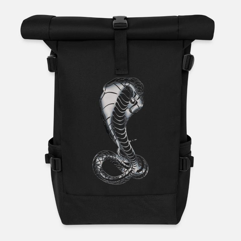 Königskobra - Rolltop Rucksack - Schwarz