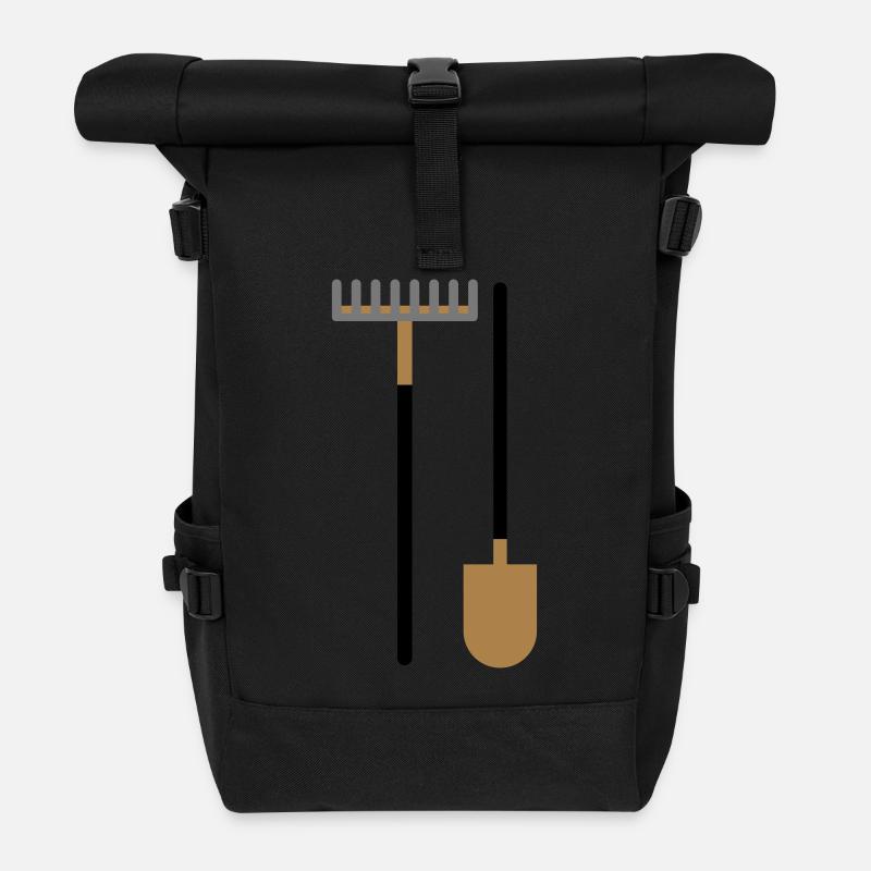 Gartengeraete - Rolltop Rucksack - Schwarz