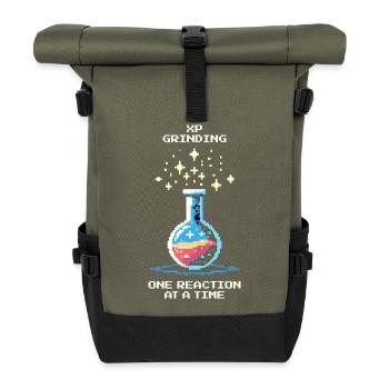 Broyage XP – réaction par réaction | Chimie - Sac à dos roll top - olive/noir - Devant