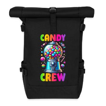 Candy Crew Decoration Candy Lover Sweet Tooth - Roll Top Backpack - black - Front