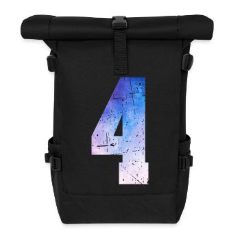 Issue 4 – 4 Year Anniversary Gift - Roll Top Backpack - black - Front