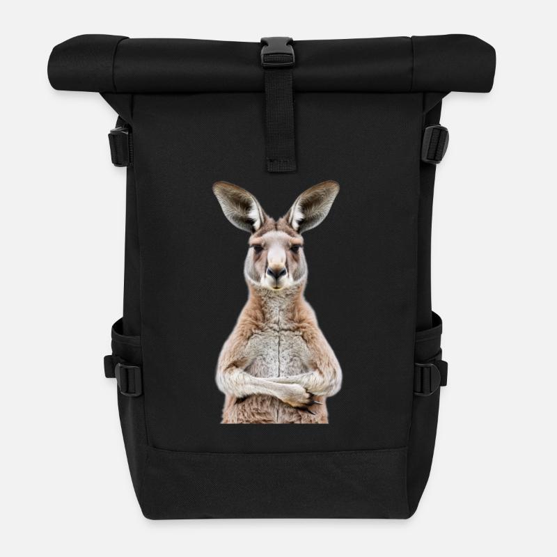 Känguru - Rolltop Rucksack - Schwarz