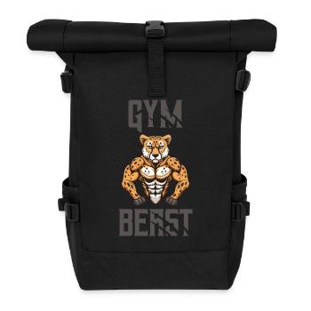 Bête de gymnastique guépard - Sac à dos roll top - noir - Devant