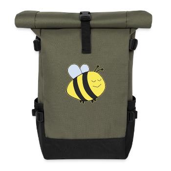 Dicke Hummel - Rolltop Rucksack - Olive/Schwarz - Vorne