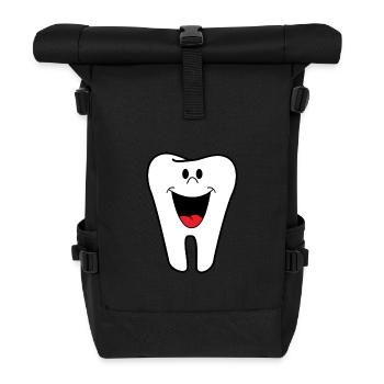tooth - Roll Top Backpack - black - Front