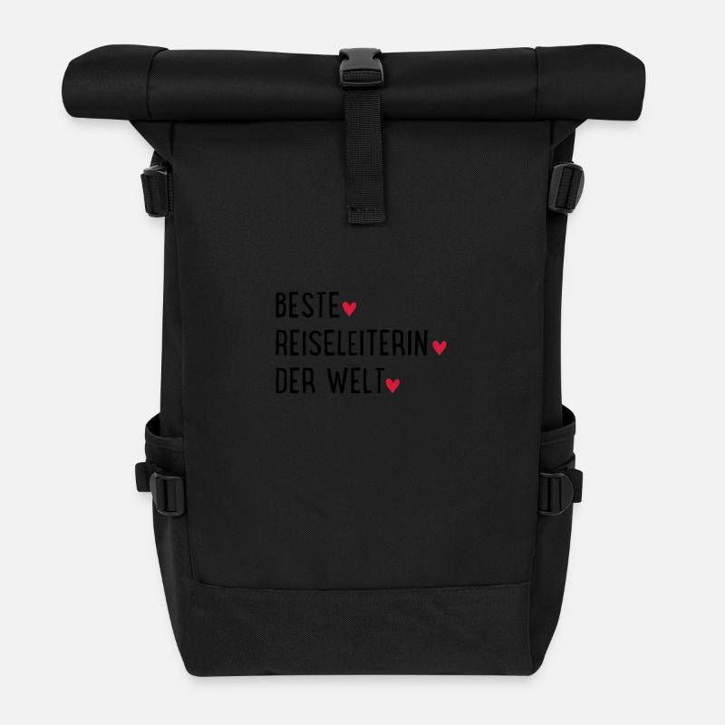 beste reiseleiterin - Rolltop Rucksack - Schwarz