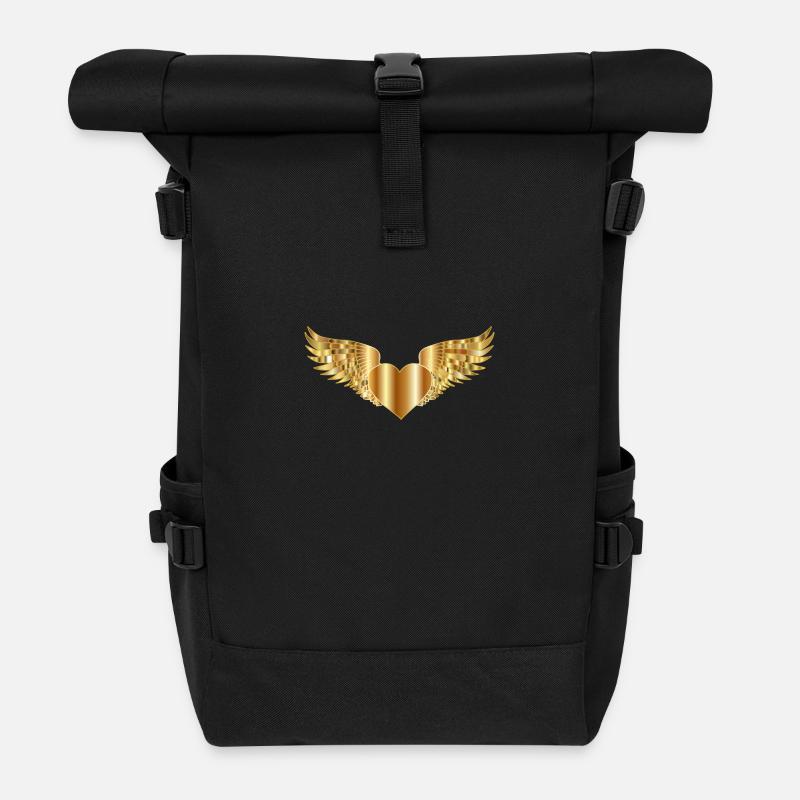 heart 2789686 960 720 - Roll Top Backpack - black