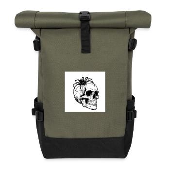 Skull & Spider - Quand la mort rampe - Sac à dos roll top - olive/noir - Devant