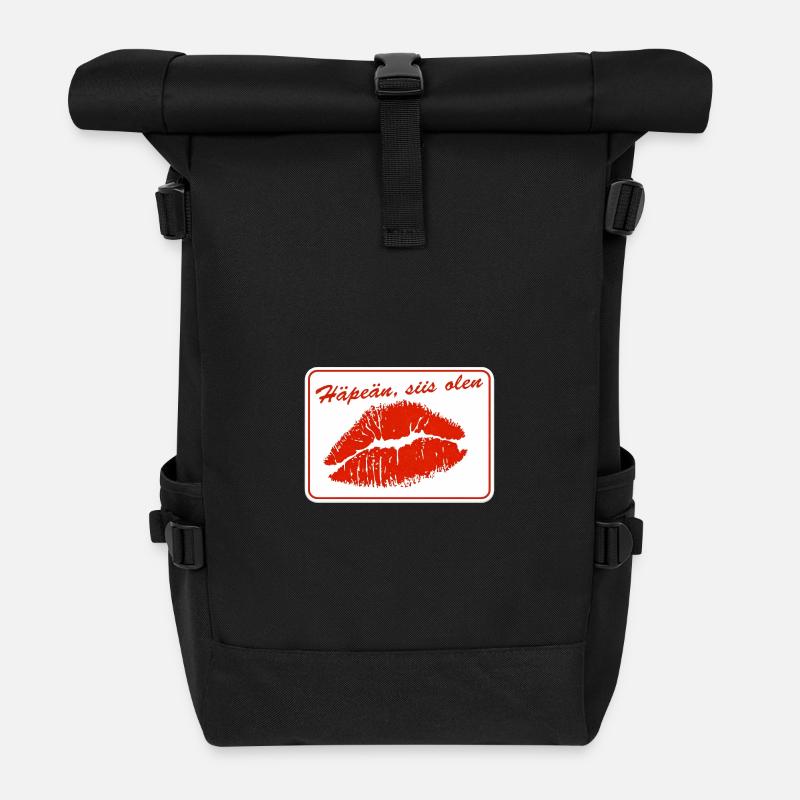 Ich schäme mich, also bin ich es - Rolltop Rucksack - Schwarz