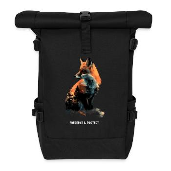 Protéger Renard, Forêt, Animal, Nature - Sac à dos roll top - noir - Devant