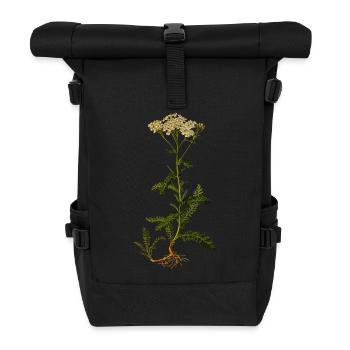 herbes thym romarin persil origan aneth - Sac à dos roll top - noir - Devant
