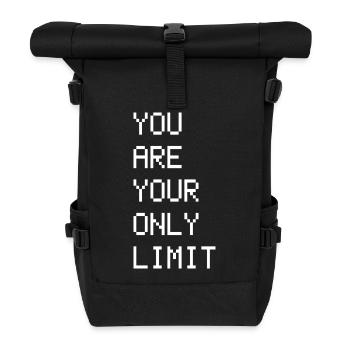 SIE SIND IHR EINZIGES LIMIT - Rolltop Rucksack - Schwarz - Vorne