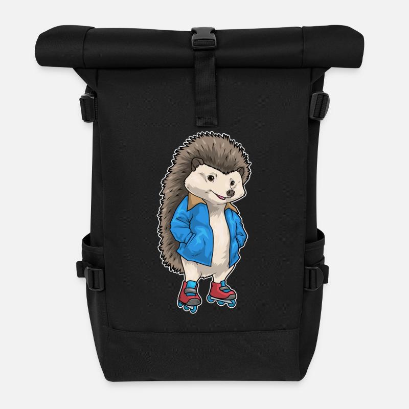 Igel Inline skating Inline skates Sport - Rolltop Rucksack - Schwarz