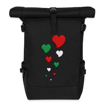 basque hearts - Sac à dos roll top - noir - Devant