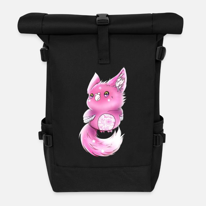 Lupifowl sakura edition - Rolltop Rucksack - Schwarz