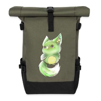 Lupifowl Limetten Edition - Rolltop Rucksack - Olive/Schwarz - Vorne