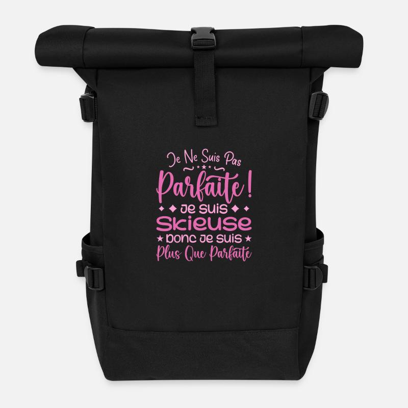 Ein mehr als perfekter Skifahrer, ein Traumberuf - Rolltop Rucksack - Schwarz