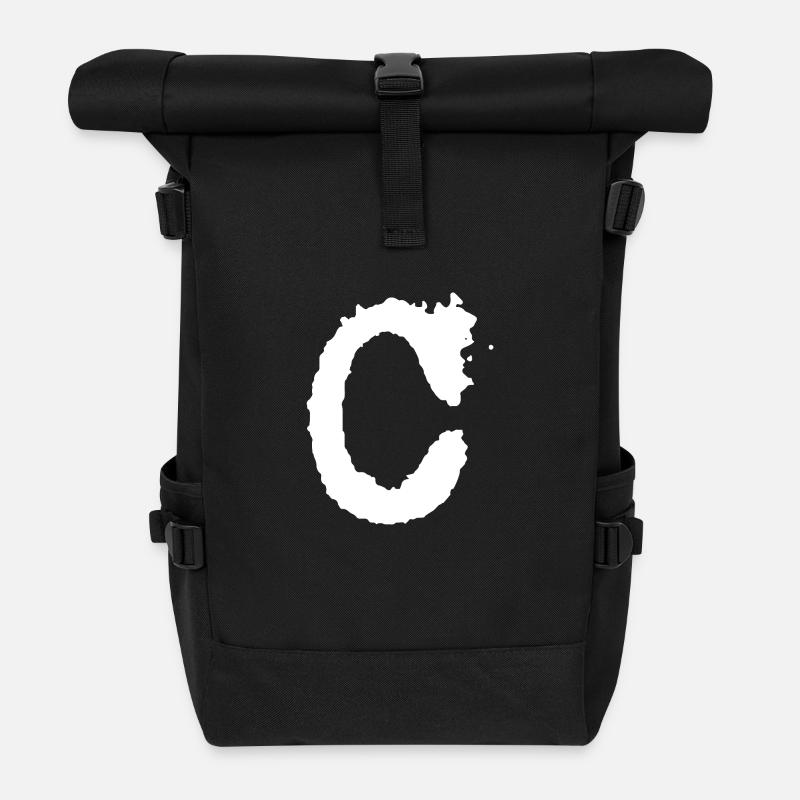 C - Rolltop Rucksack - Schwarz