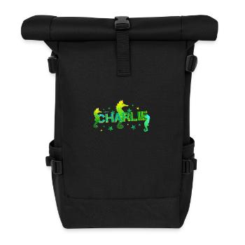 Charlie - Roll Top Backpack - black - Front
