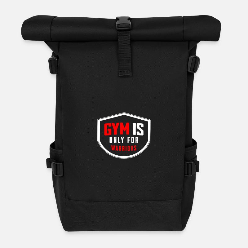 GYM life - Roll Top Backpack - black