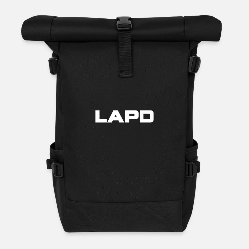 LAPD - Rolltop Rucksack - Schwarz
