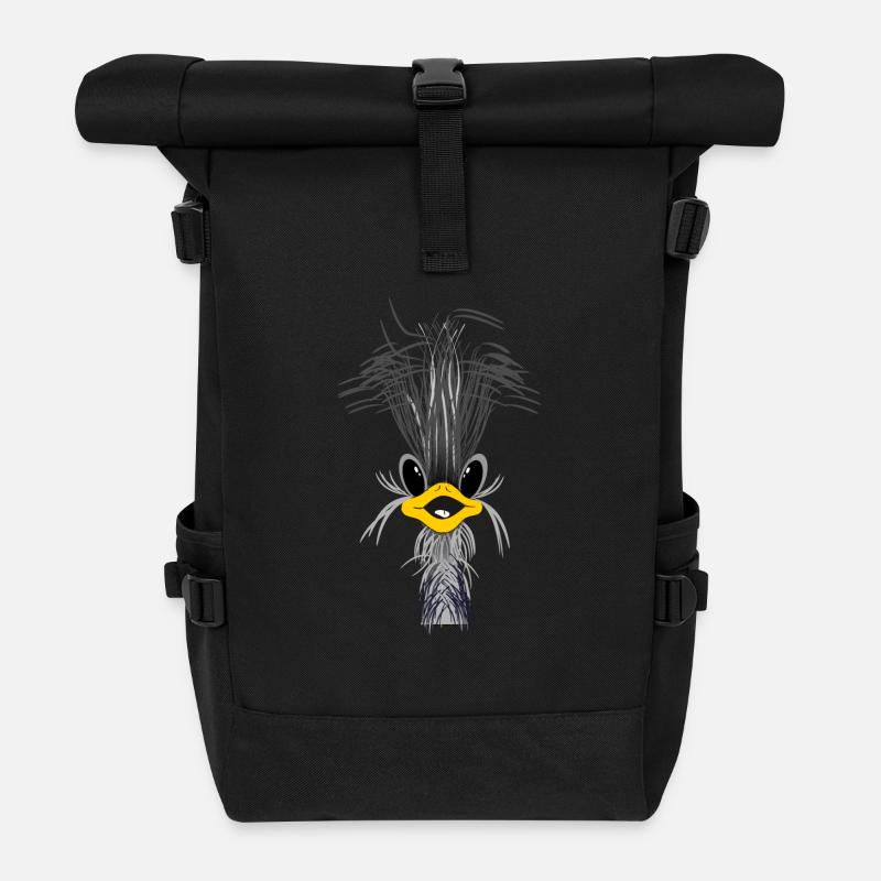 STRUZZO - Rolltop Rucksack - Schwarz