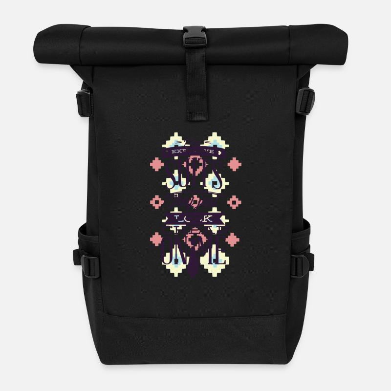 shirt,design,t-shirt - Rolltop Rucksack - Schwarz