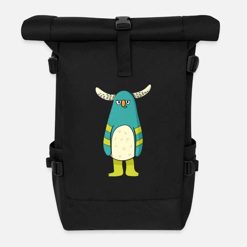 Lustig Monster Halloween Minotaur Geschenk Horror - Rolltop Rucksack - Schwarz