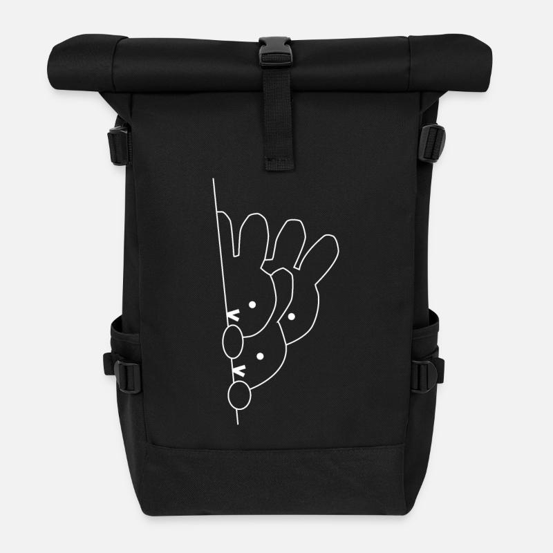 kanin - Rolltop-rygsæk - sort