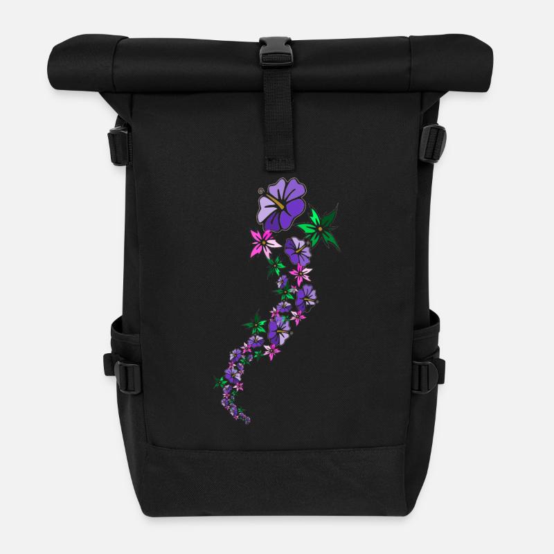 polynesien - Sac à dos roll top - noir