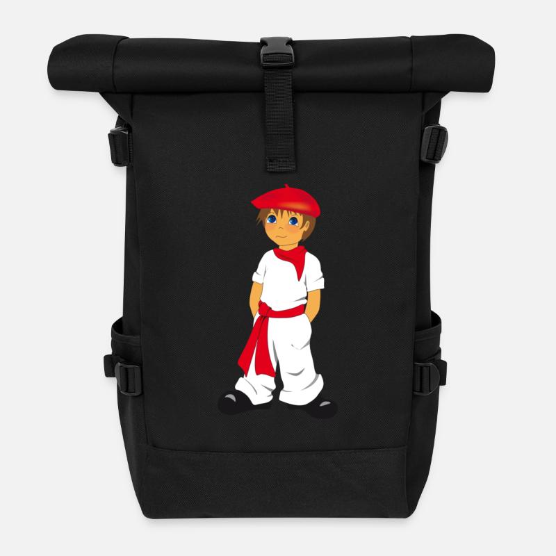 P'tit Basque - Rolltop Rucksack - Schwarz