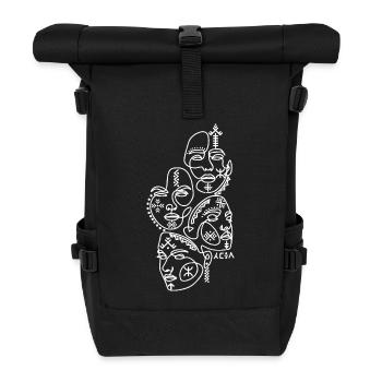 AMAZIGH TATTOO FACE AND WITH KABYLE JEWELRY - Roll Top Backpack - black - Front