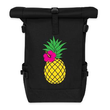 Costume d’ananas Hawaïen Fruit Carnaval hawaïen - Sac à dos roll top - noir - Devant