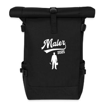 Maler 2025 Ausbildung Beruf Malerei Azubi Lehre - Rolltop Rucksack - Schwarz - Vorne