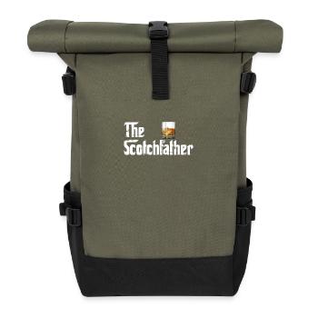 The Scotchfather - Scotch Lovers - Gift - Roll Top Backpack - olive/black - Front