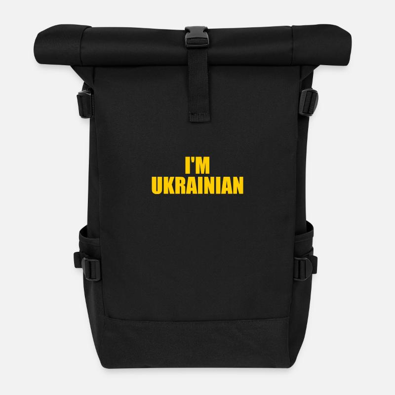 Im ukrainian - Sac à dos roll top - noir
