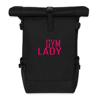 Gym Lady - Rolltop Rucksack - Schwarz - Vorne