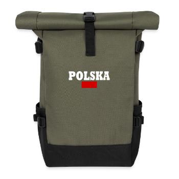 Polen - Rolltop Rucksack - Olive/Schwarz - Vorne